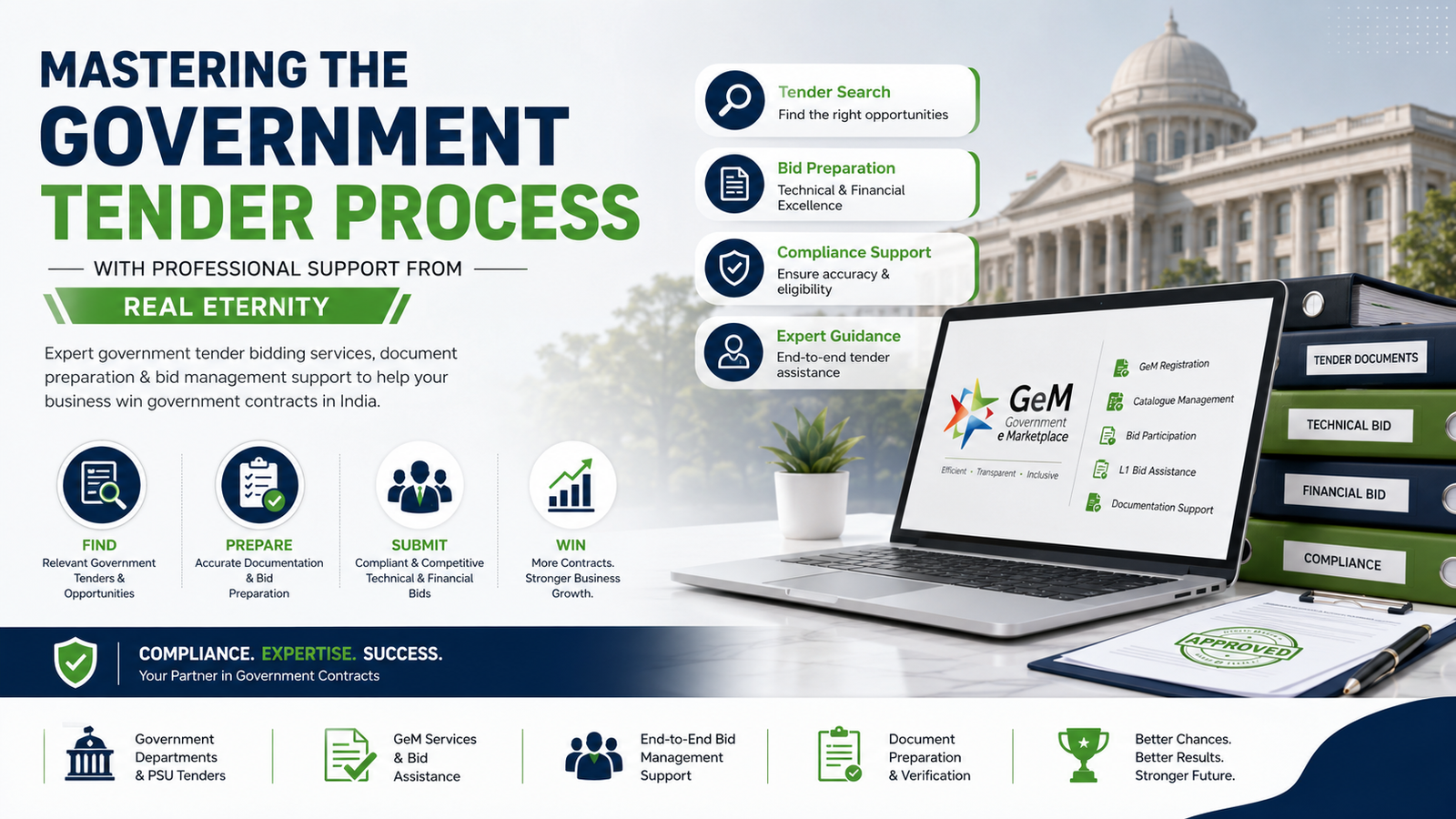 Boost Your Success with Expert Government Tender Bidding Services by Real Eternity